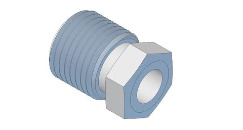 Adaptor, Male 8Mx4OD Tube